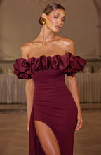 Elsie Maxi Dress - Cherry Lacquer - Napalia