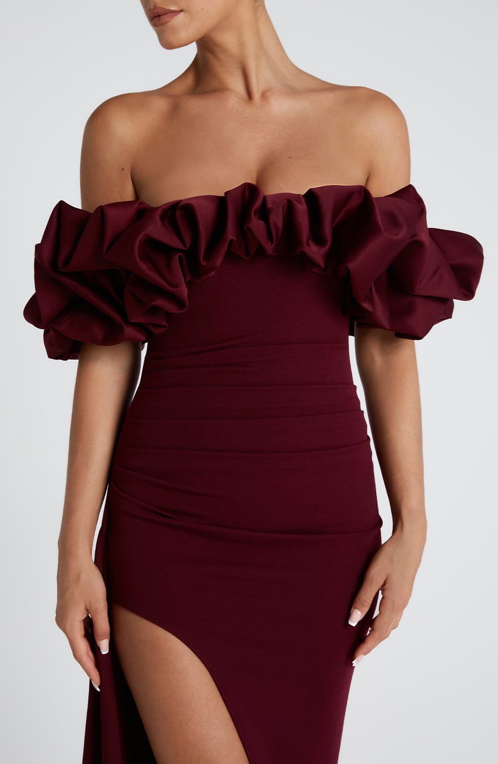 Elsie Maxi Dress - Cherry Lacquer - Napalia