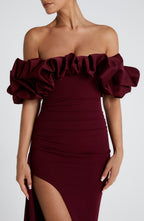 Elsie Maxi Dress - Cherry Lacquer - Napalia