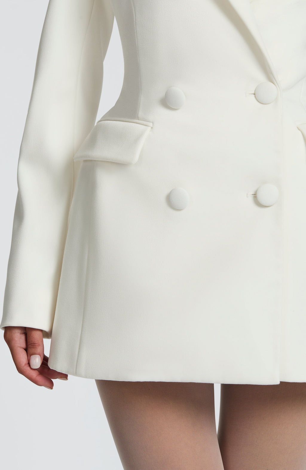 Elvira Mini Dress - Ivory - Napalia