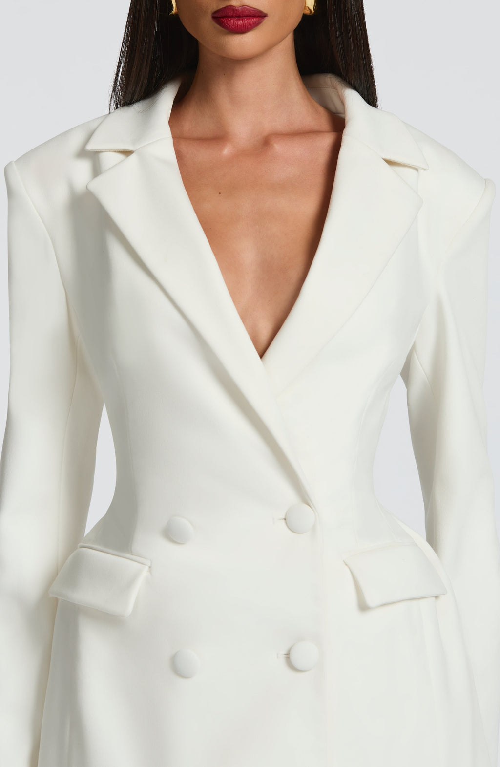 Elvira Mini Dress - Ivory - Napalia
