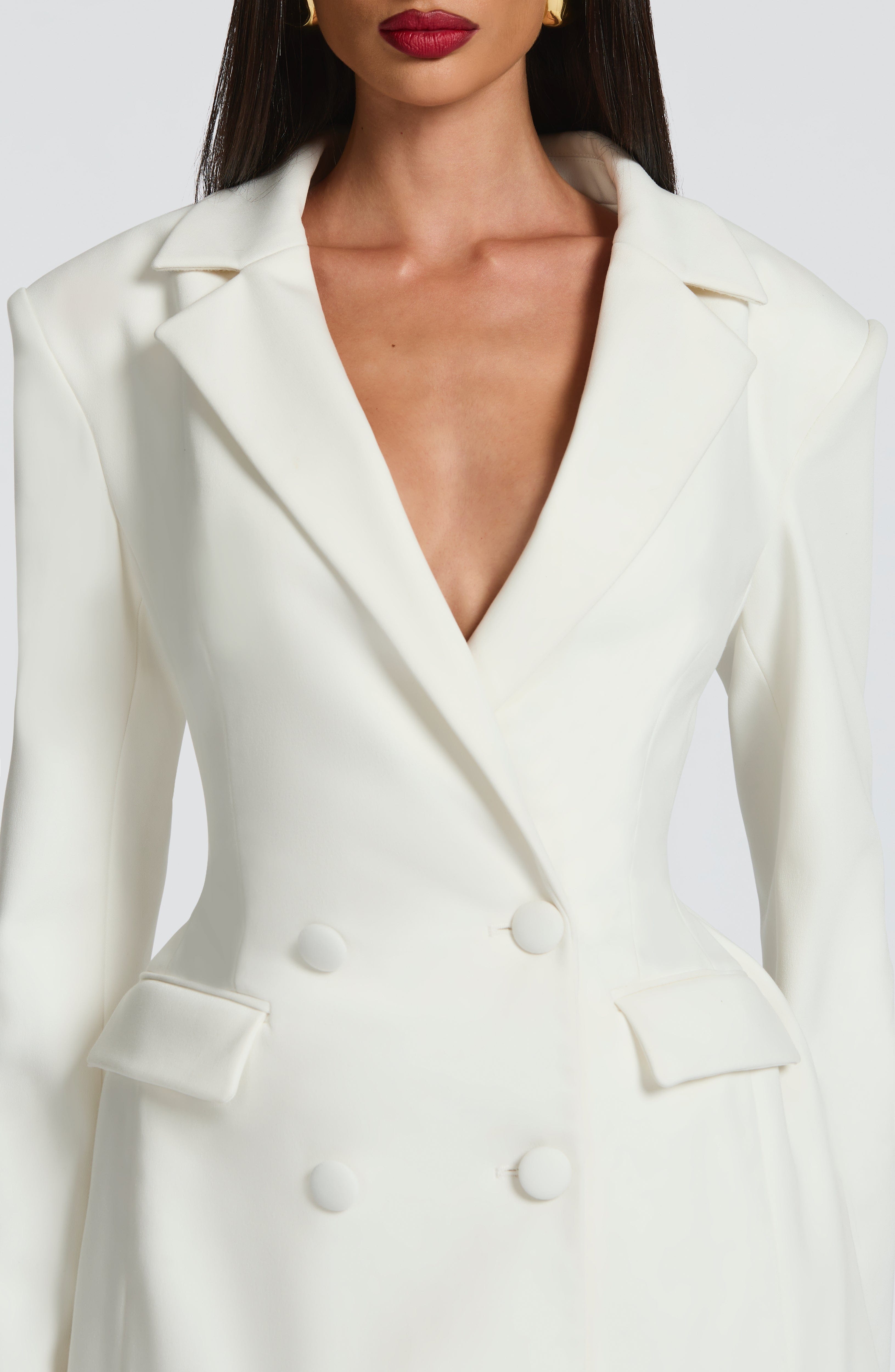 Elvira Mini Dress - Ivory - Napalia