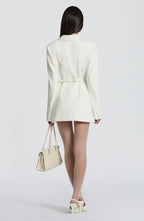 Elvira Mini Dress - Ivory - Napalia