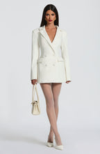 Elvira Mini Dress - Ivory - Napalia