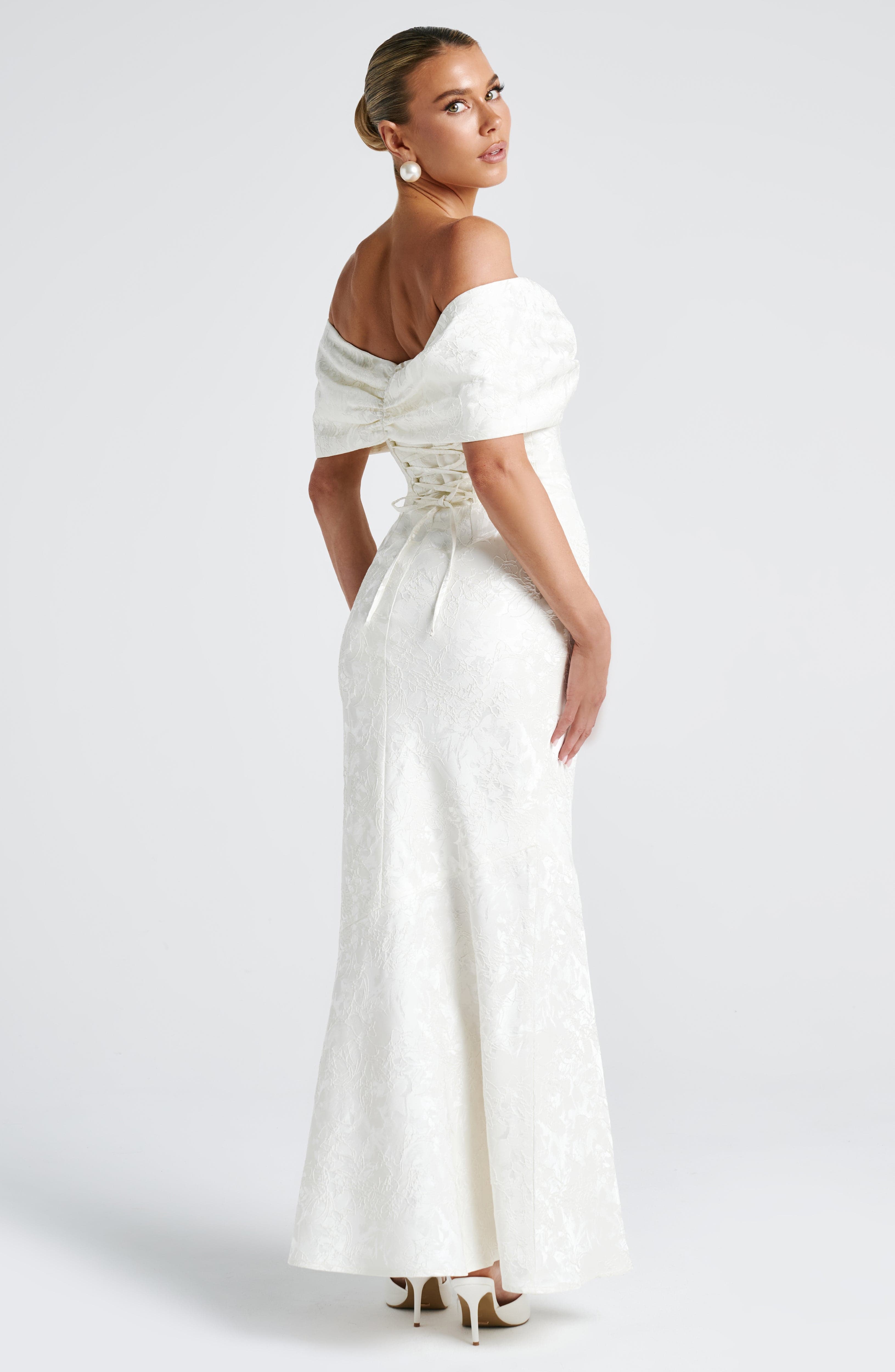 Emberly Maxi Dress - Ivory - Napalia