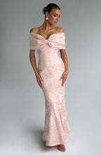 Emberly Maxi Dress - Soft Peach - Napalia