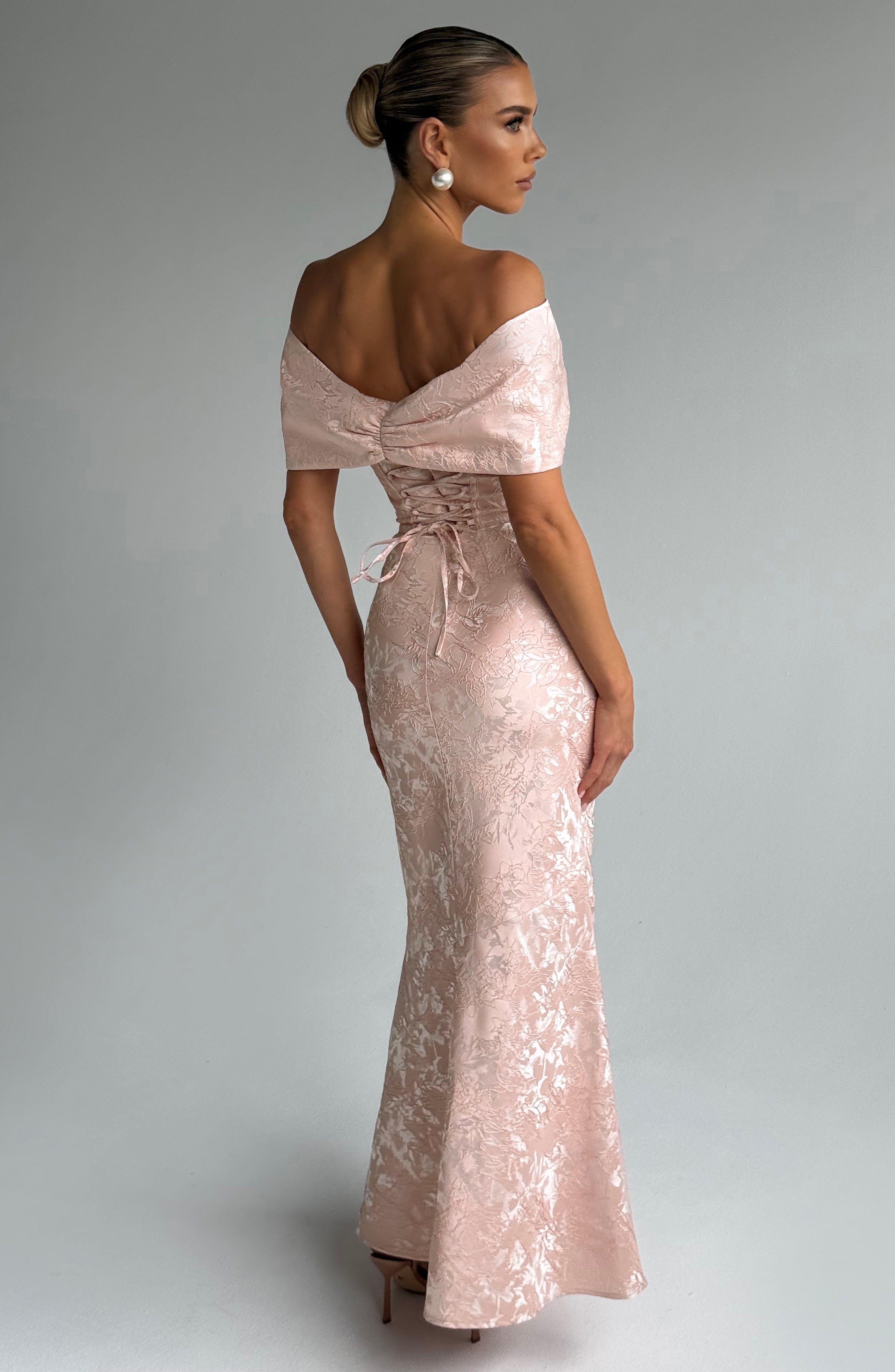 Emberly Maxi Dress - Soft Peach - Napalia
