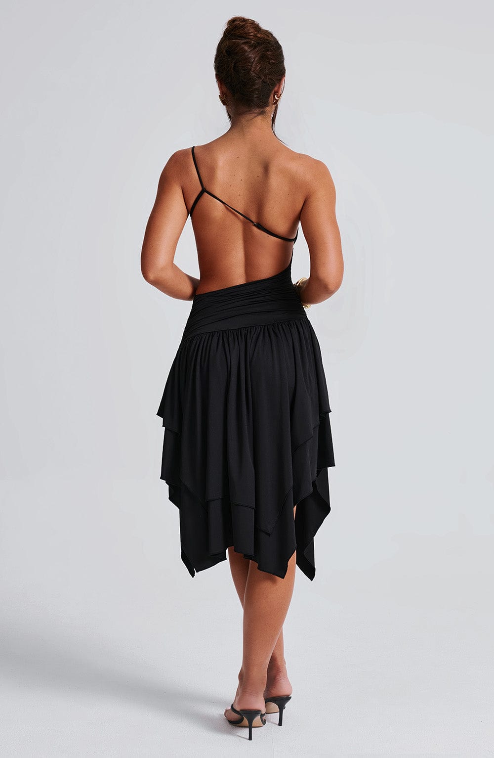 Emeline Midi Dress - Black - Napalia
