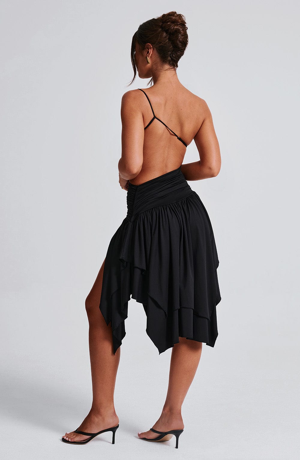 Emeline Midi Dress - Black - Napalia