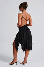 Emeline Midi Dress - Black - Napalia