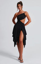Emeline Midi Dress - Black - Napalia