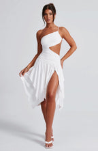 Emeline Midi Dress - White - Napalia
