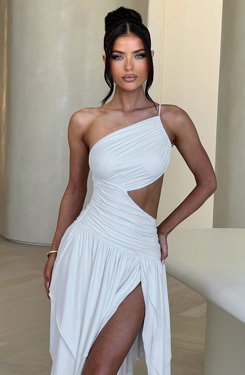 Emeline Midi Dress - White - Napalia