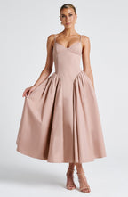Emerson Midi Dress - Clay - Napalia