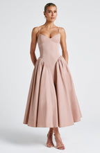 Emerson Midi Dress - Clay - Napalia