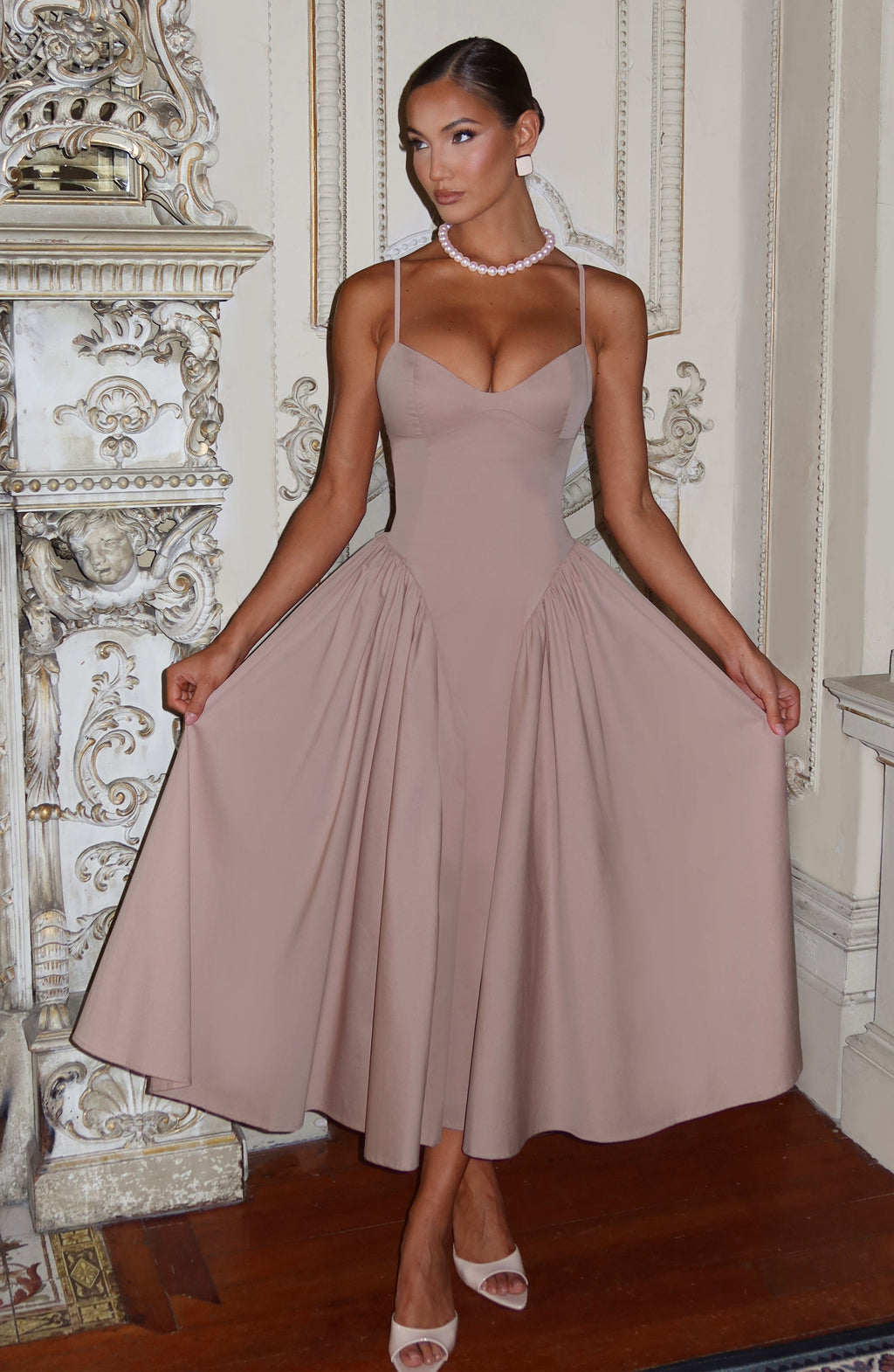 Emerson Midi Dress - Clay - Napalia