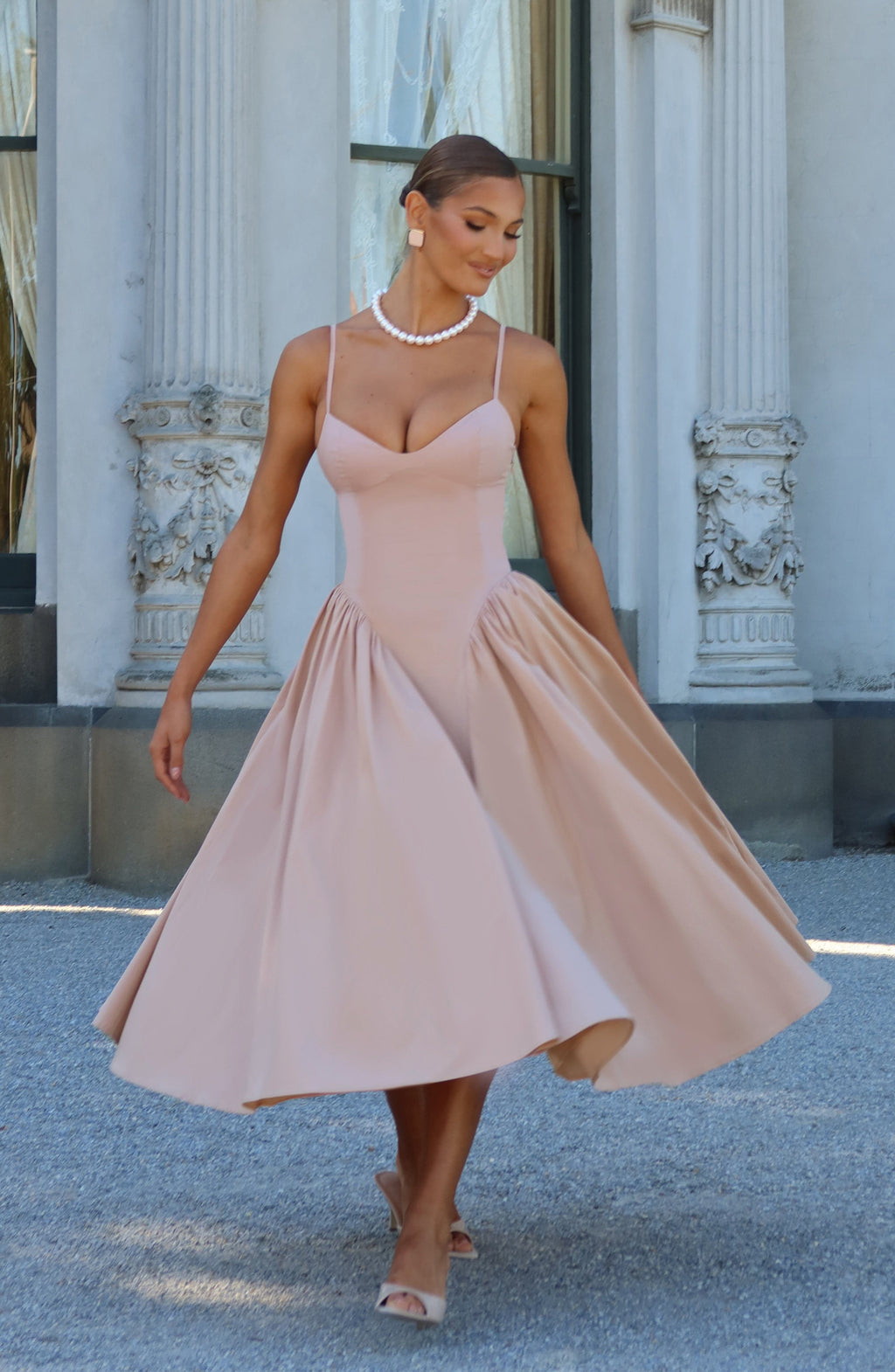 Emerson Midi Dress - Clay - Napalia