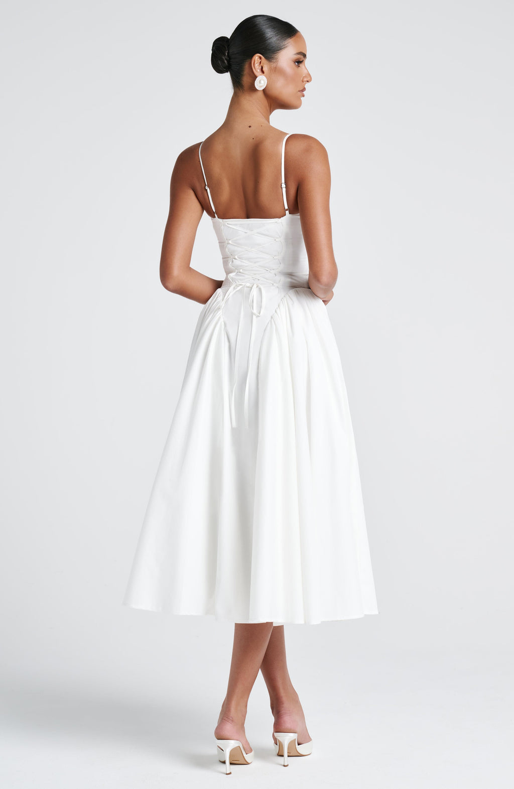 Emerson Midi Dress - Ivory - Napalia