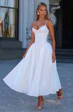 Emerson Midi Dress - Ivory - Napalia
