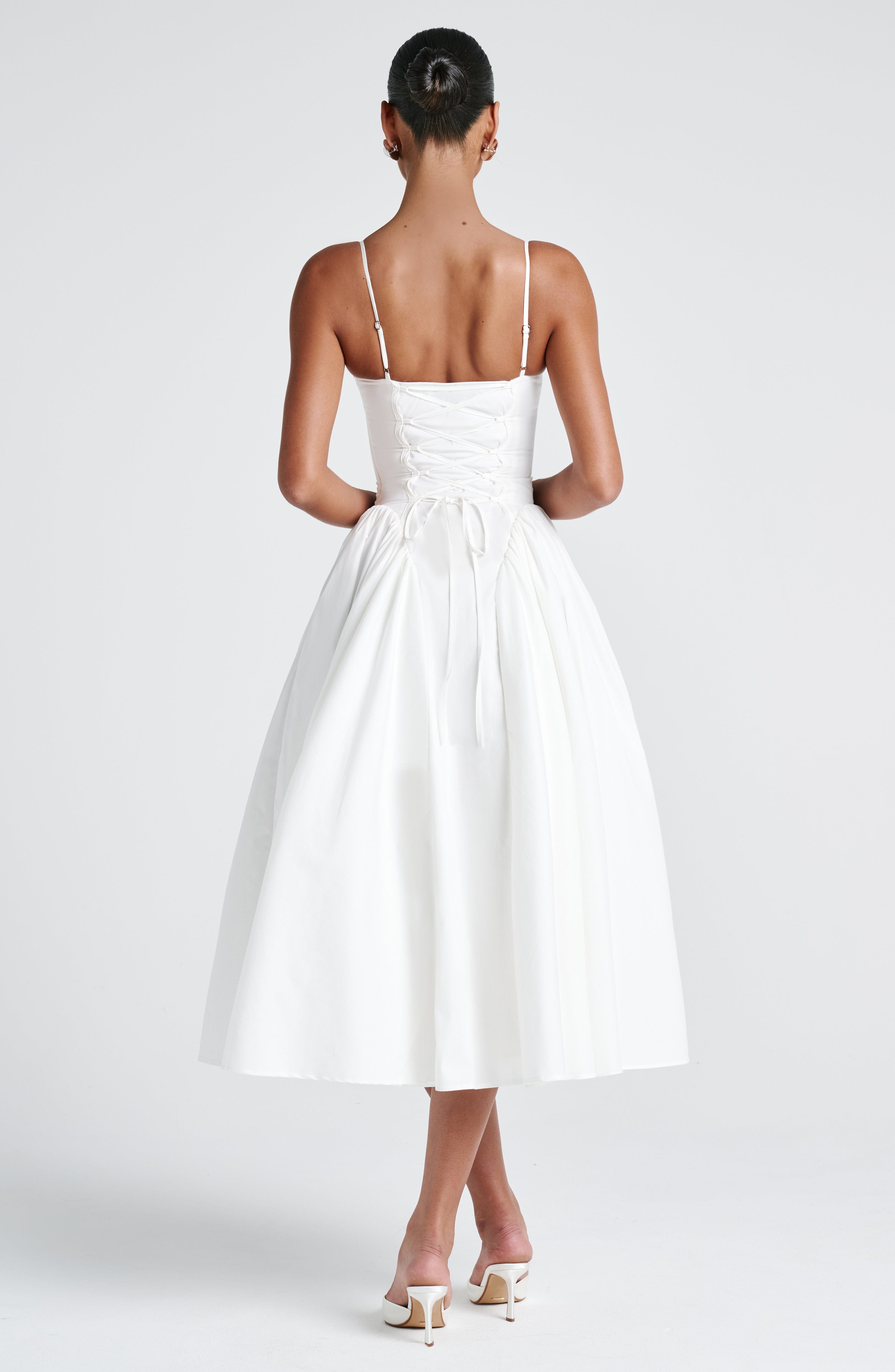 Emerson Midi Dress - Ivory - Napalia