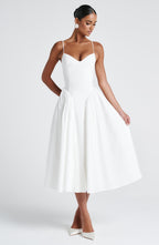 Emerson Midi Dress - Ivory - Napalia