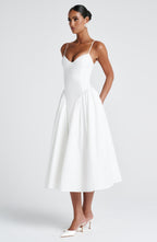 Emerson Midi Dress - Ivory - Napalia