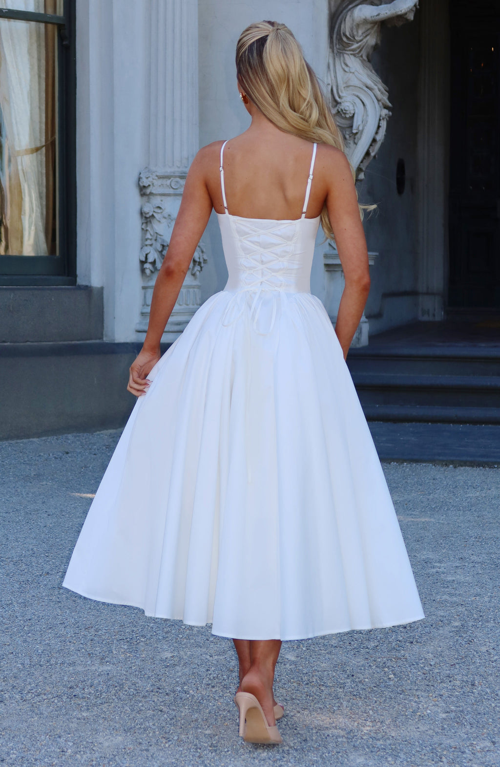 Emerson Midi Dress - Ivory - Napalia