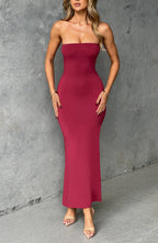 Emery Midi Dress - Cherry - Napalia