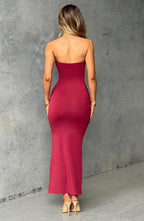 Emery Midi Dress - Cherry - Napalia
