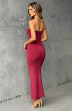 Emery Midi Dress - Cherry - Napalia