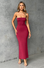Emery Midi Dress - Cherry - Napalia