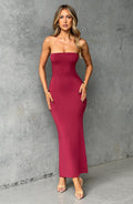Emery Midi Dress - Cherry - Napalia