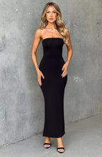 Emery Midi Dress - Jet Black - Napalia