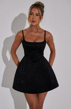 Emma Mini Dress - Black - Napalia
