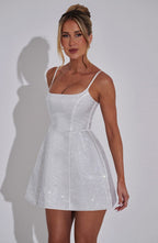 Emma Mini Dress - Ivory - Napalia