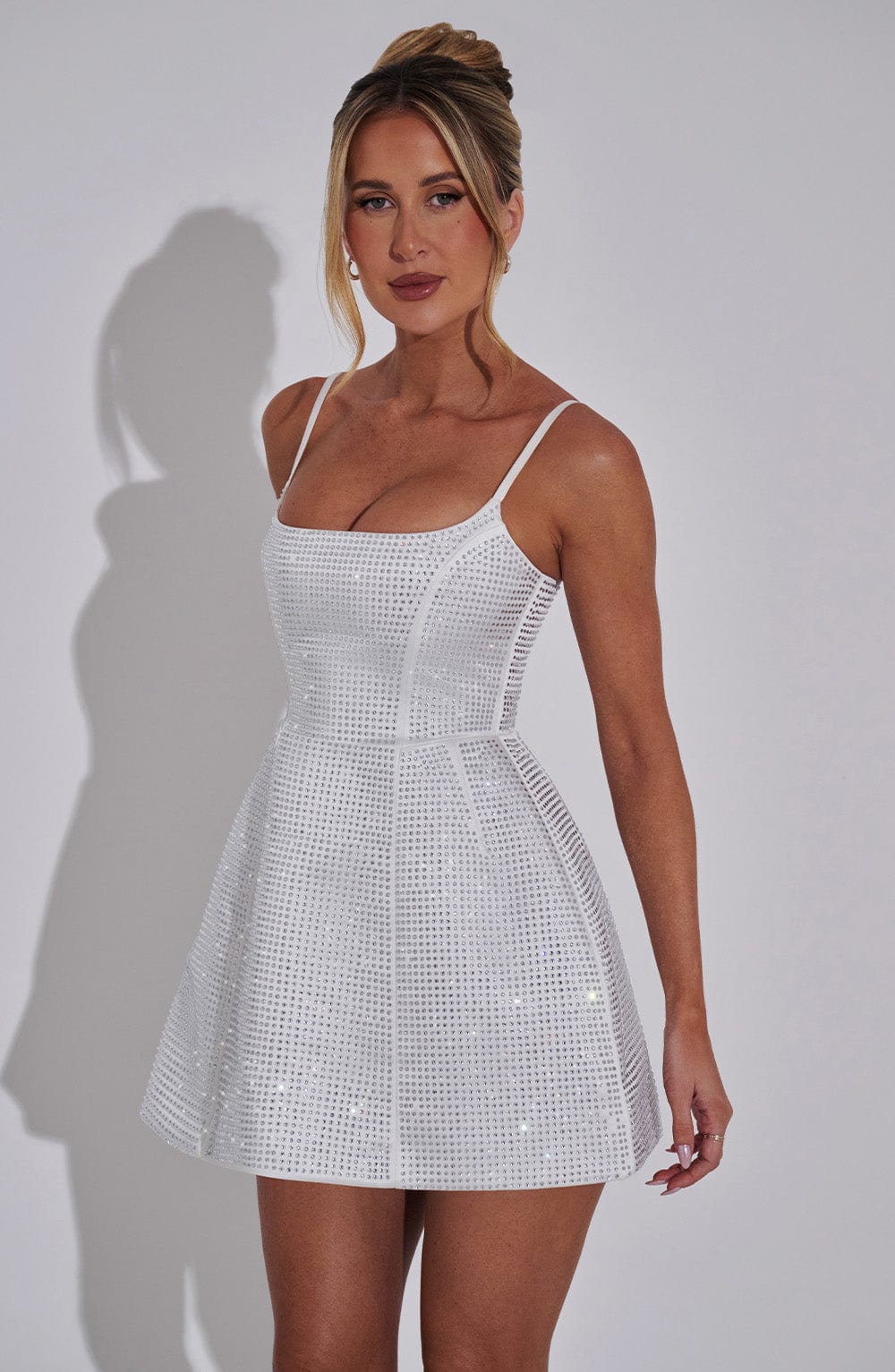 Emma Mini Dress - Ivory - Napalia