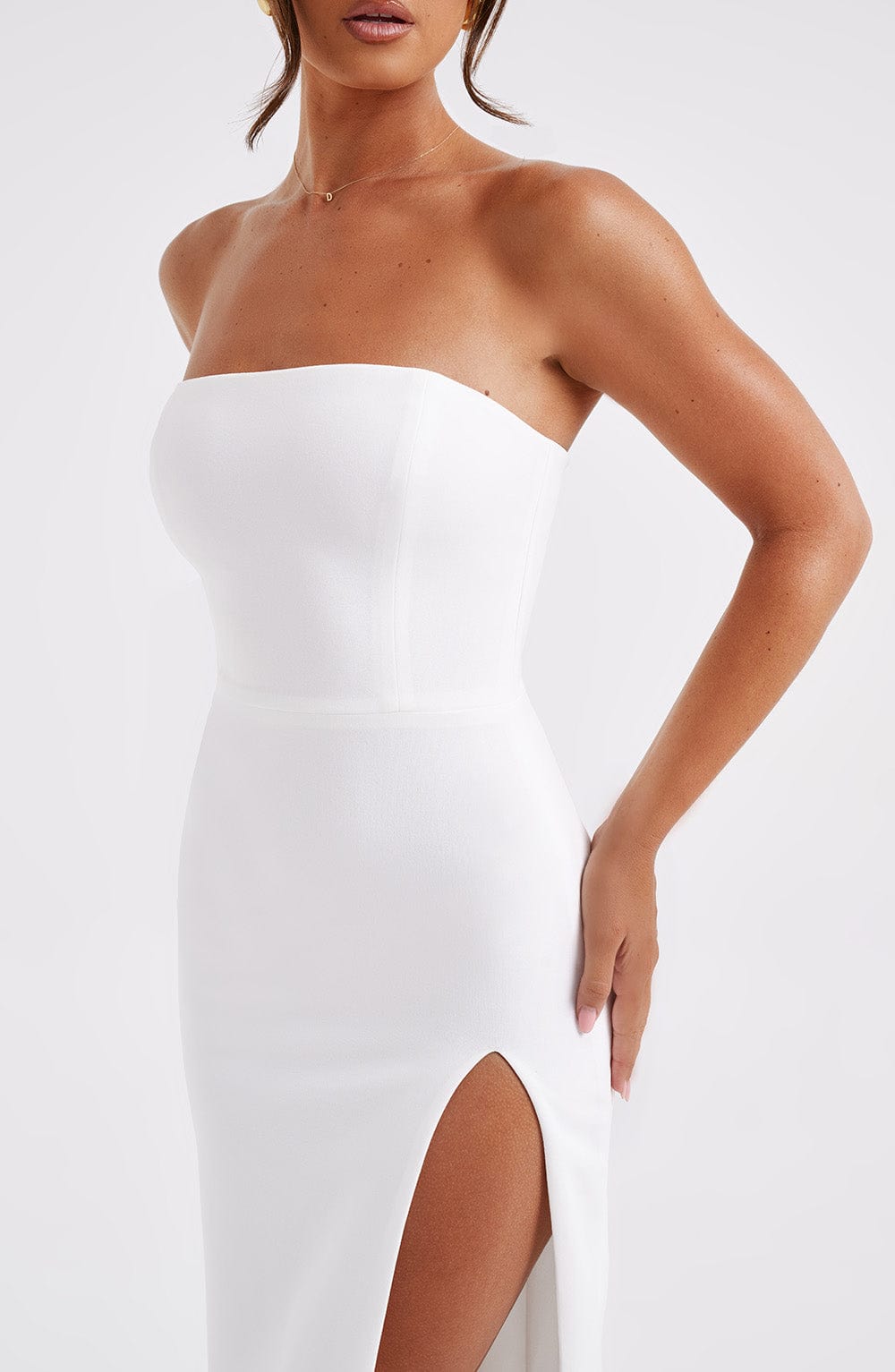 Emmaline Midi Dress - Ivory - Napalia