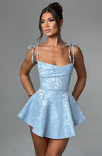 Emmie Playsuit Dress - Blue - Napalia