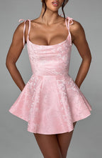 Emmie Playsuit Dress - Blush - Napalia