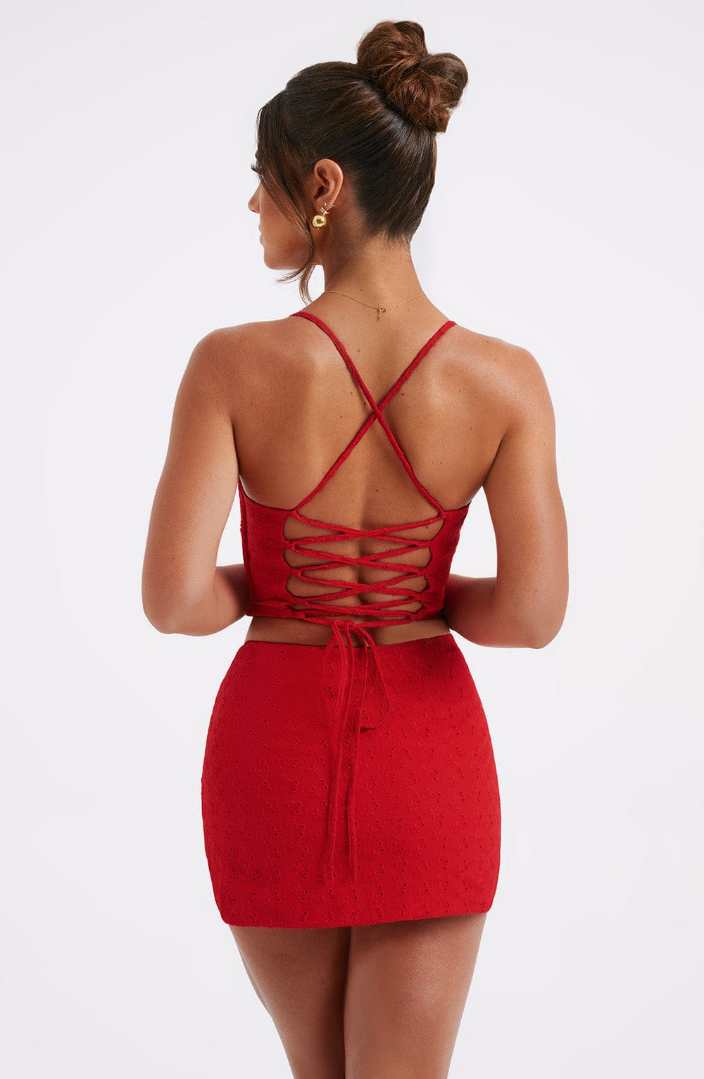 Erika Mini Skirt - Red - Napalia