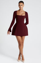 Esme Mini Dress - Cherry Lacquer - Napalia