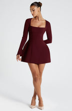 Esme Mini Dress - Cherry Lacquer - Napalia