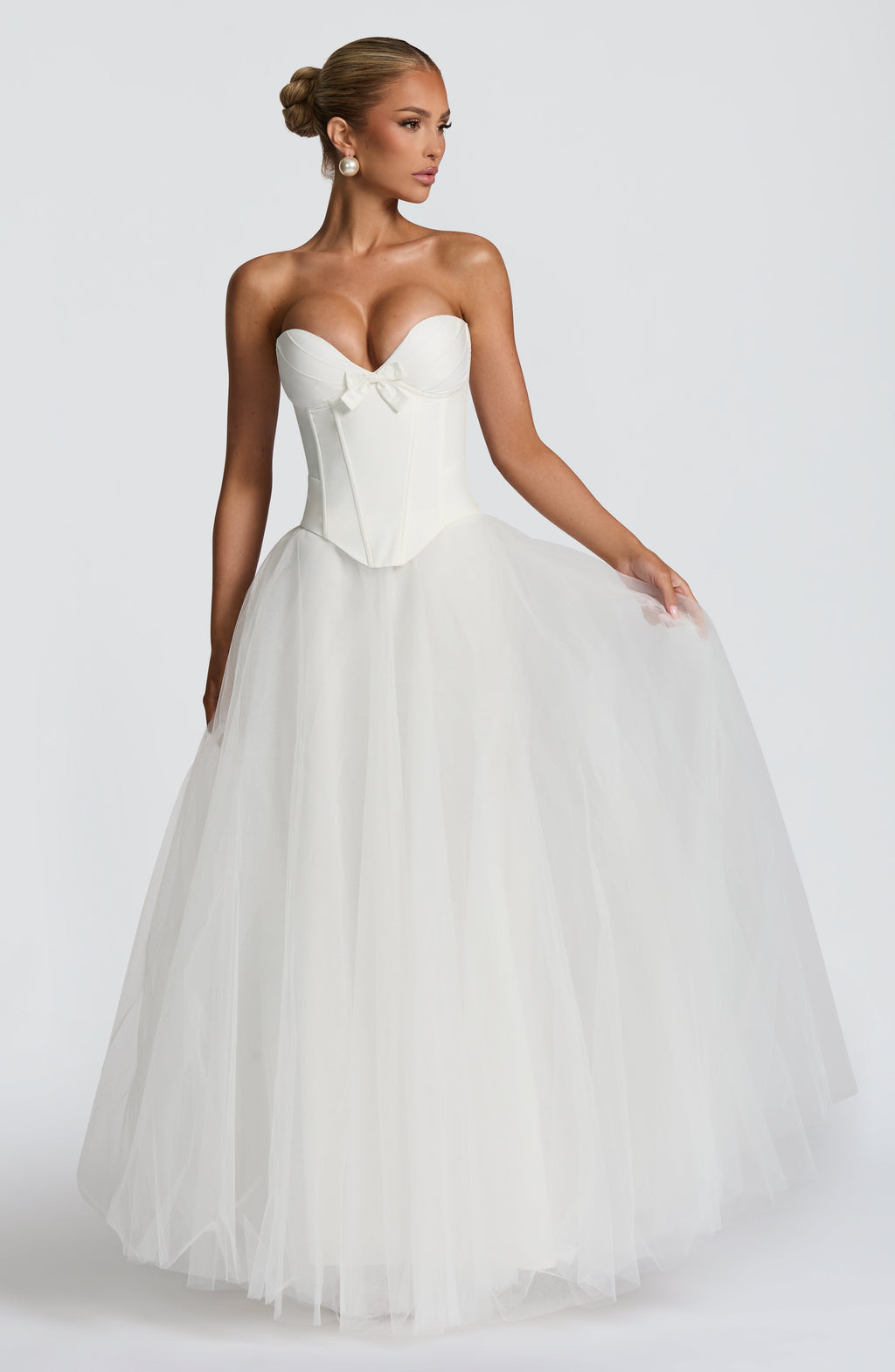 Ethel Maxi Skirt - Ivory - Napalia