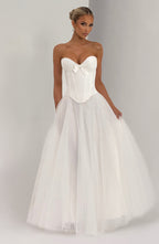 Ethel Maxi Skirt - Ivory - Napalia