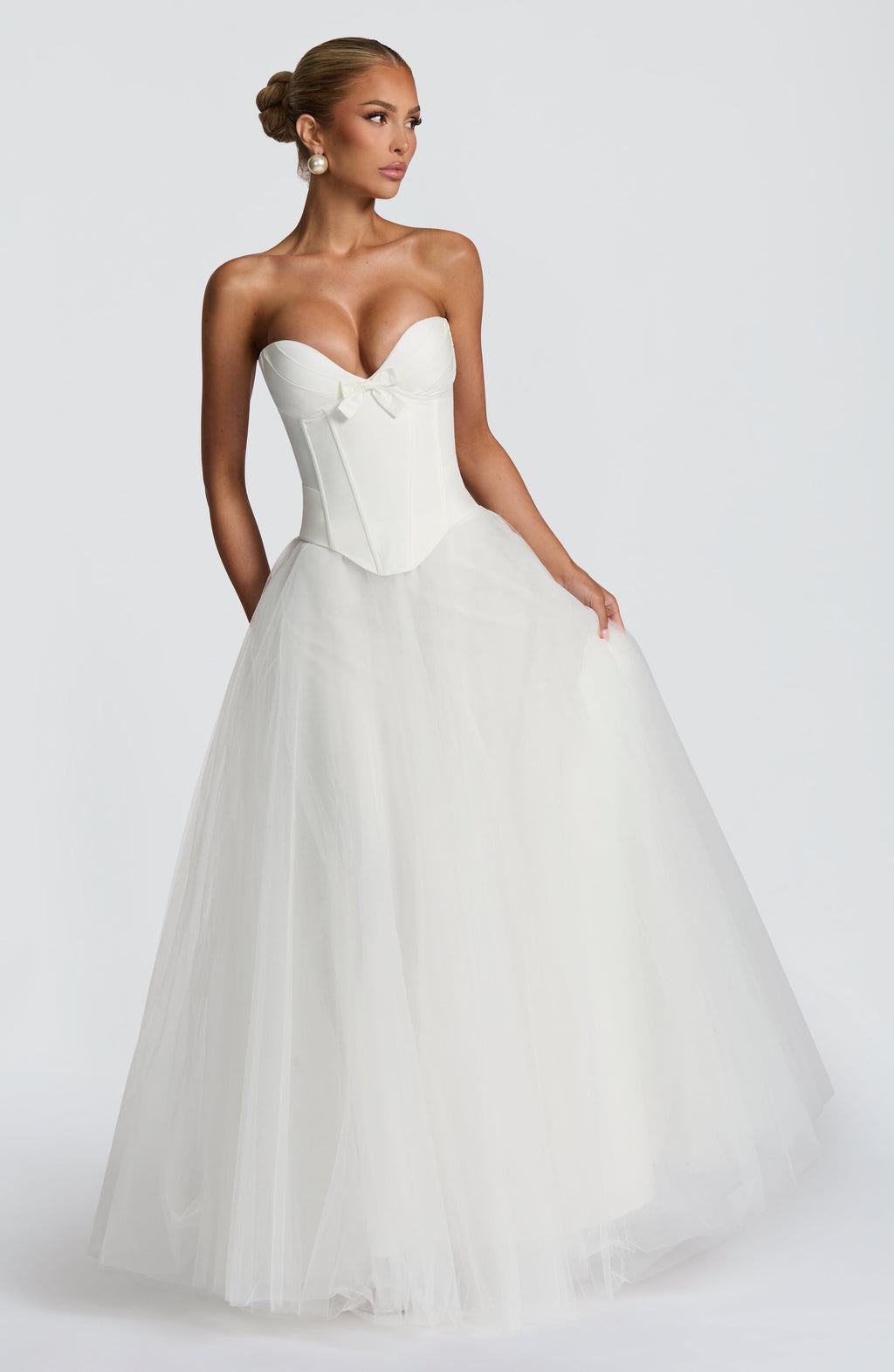 Ethel Maxi Skirt - Ivory - Napalia