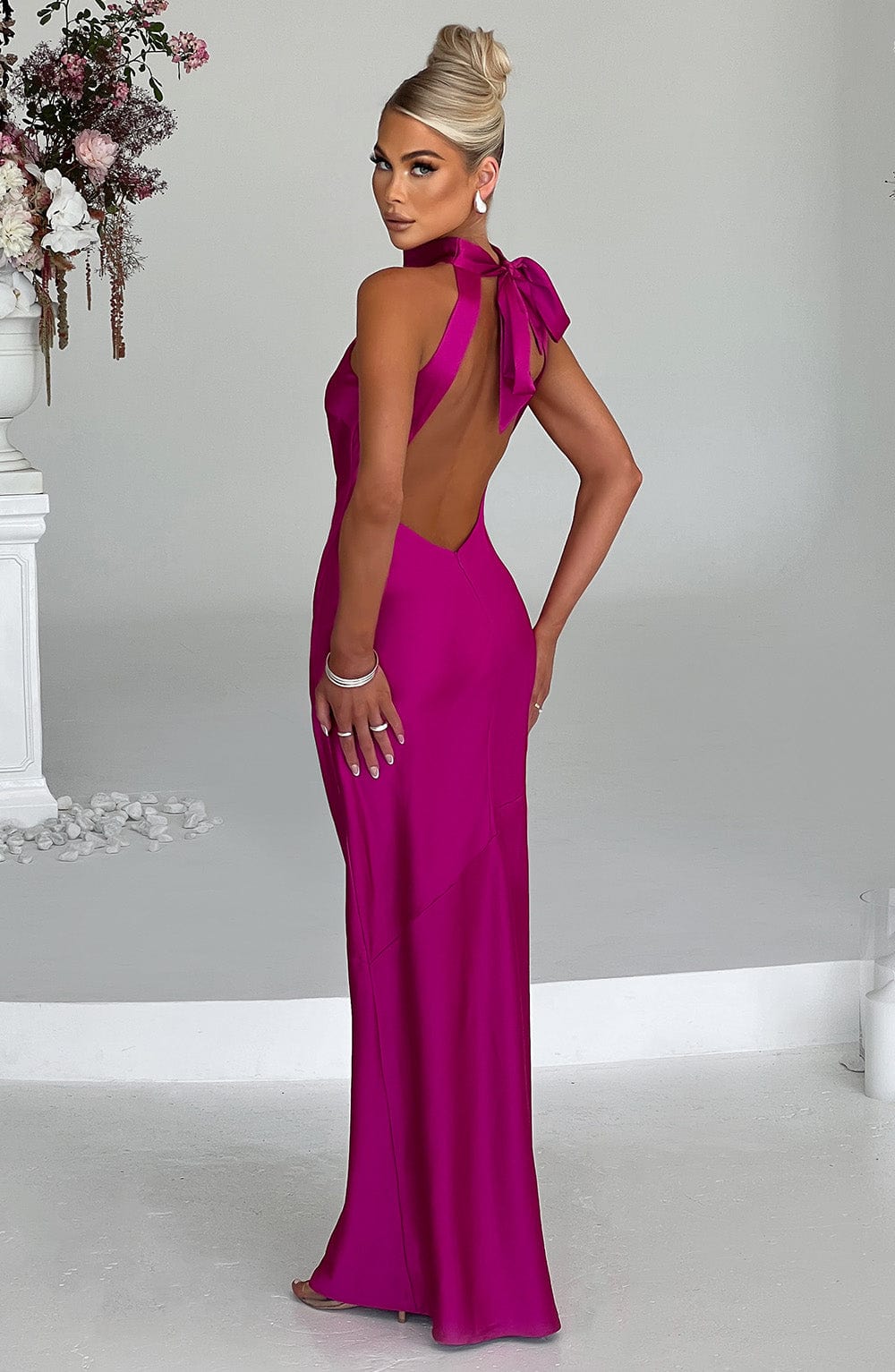 Etta Maxi Dress - Hot Pink - Napalia