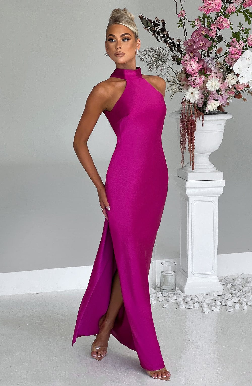 Etta Maxi Dress - Hot Pink - Napalia