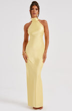 Etta Maxi Dress - Lemon - Napalia