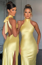 Etta Maxi Dress - Lemon - Napalia