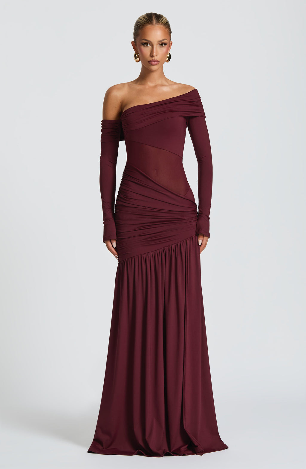 Ettalie Maxi Dress - Cherry Lacquer - Napalia